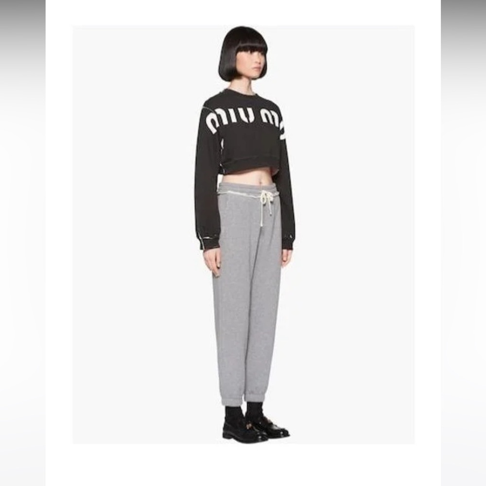 Miu Miu cropped sweatshirt